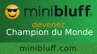 Josephine joue au Minibluff